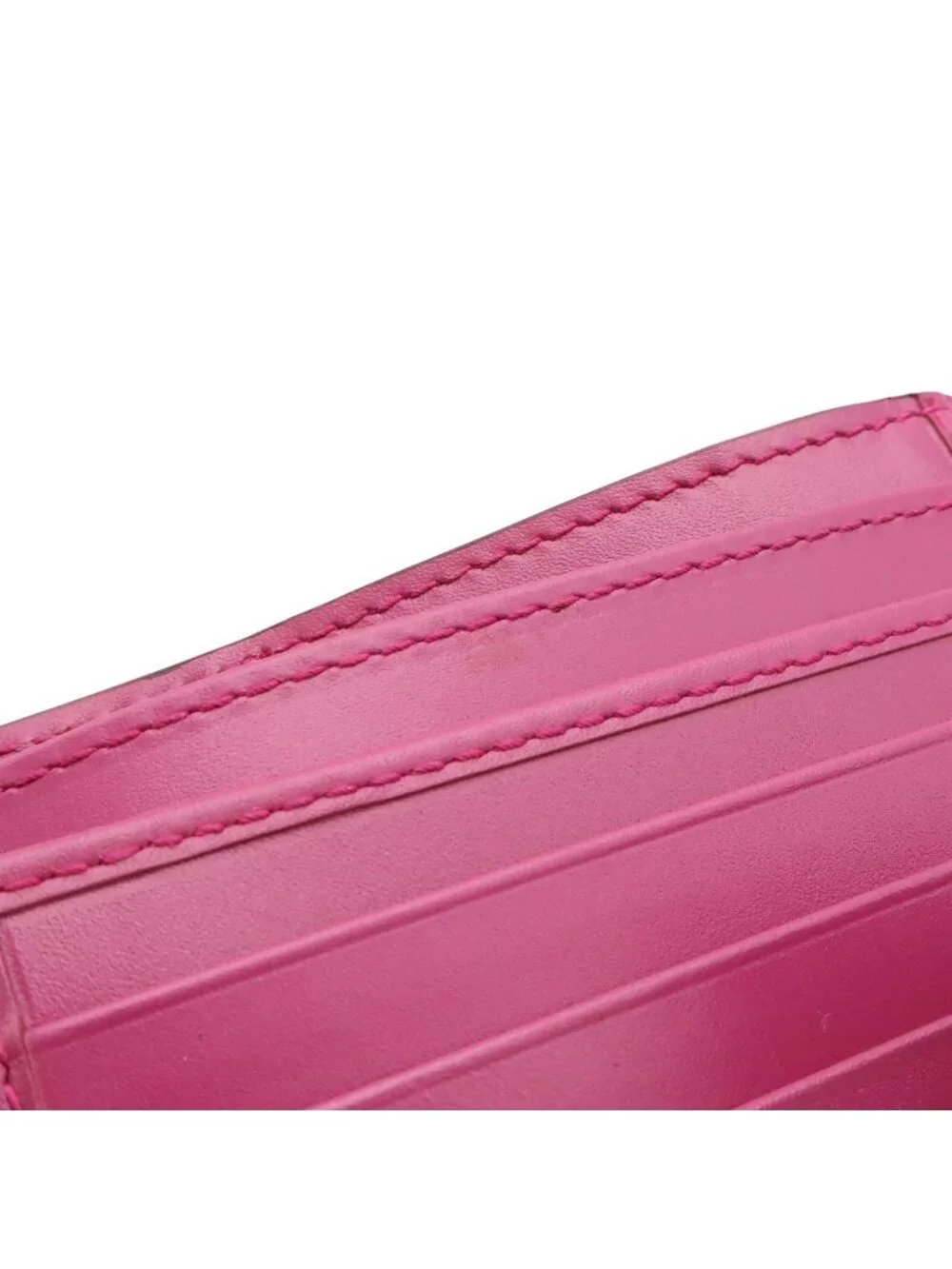 Gucci Bowy Bowie Ribbon Motif Guccissima Snap Wallet Double Leather Purple Pink